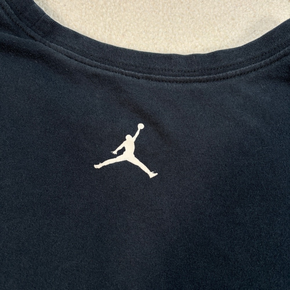 Jordan Graphic T-Shirt Men's M Black Dunk From Above 100% Cotton Basketball - Picture 8 of 13